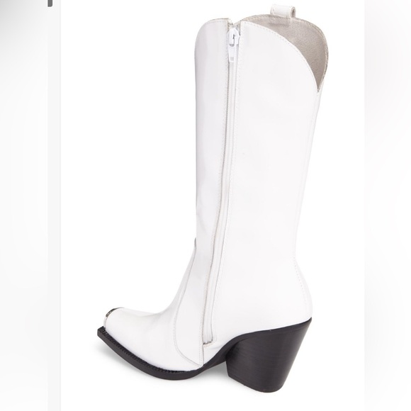 NEW w/box Jeffrey Campbell “Overkill” Western Silver-toed Boot - size 9 - Picture 2 of 4